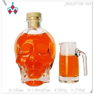 Garrafa de vidro de vodka exclusiva