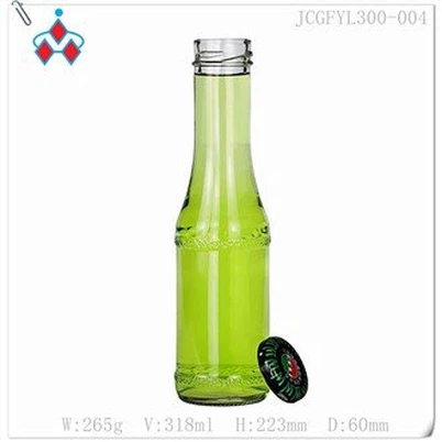 Garrafas de suco de maçã de vidro 300ml