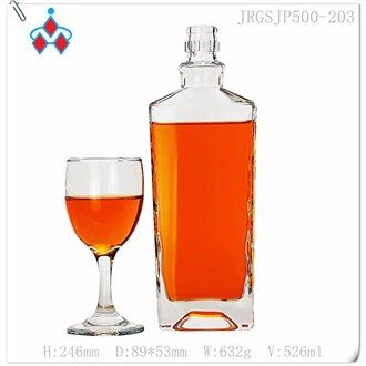 Garrafas de shot de tequila de vidro