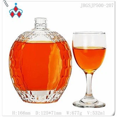 Garrafa de vidro de uísque