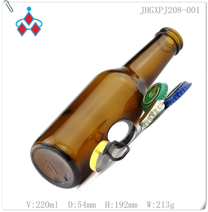 Amber Beer Glass Bottle 208ml factory